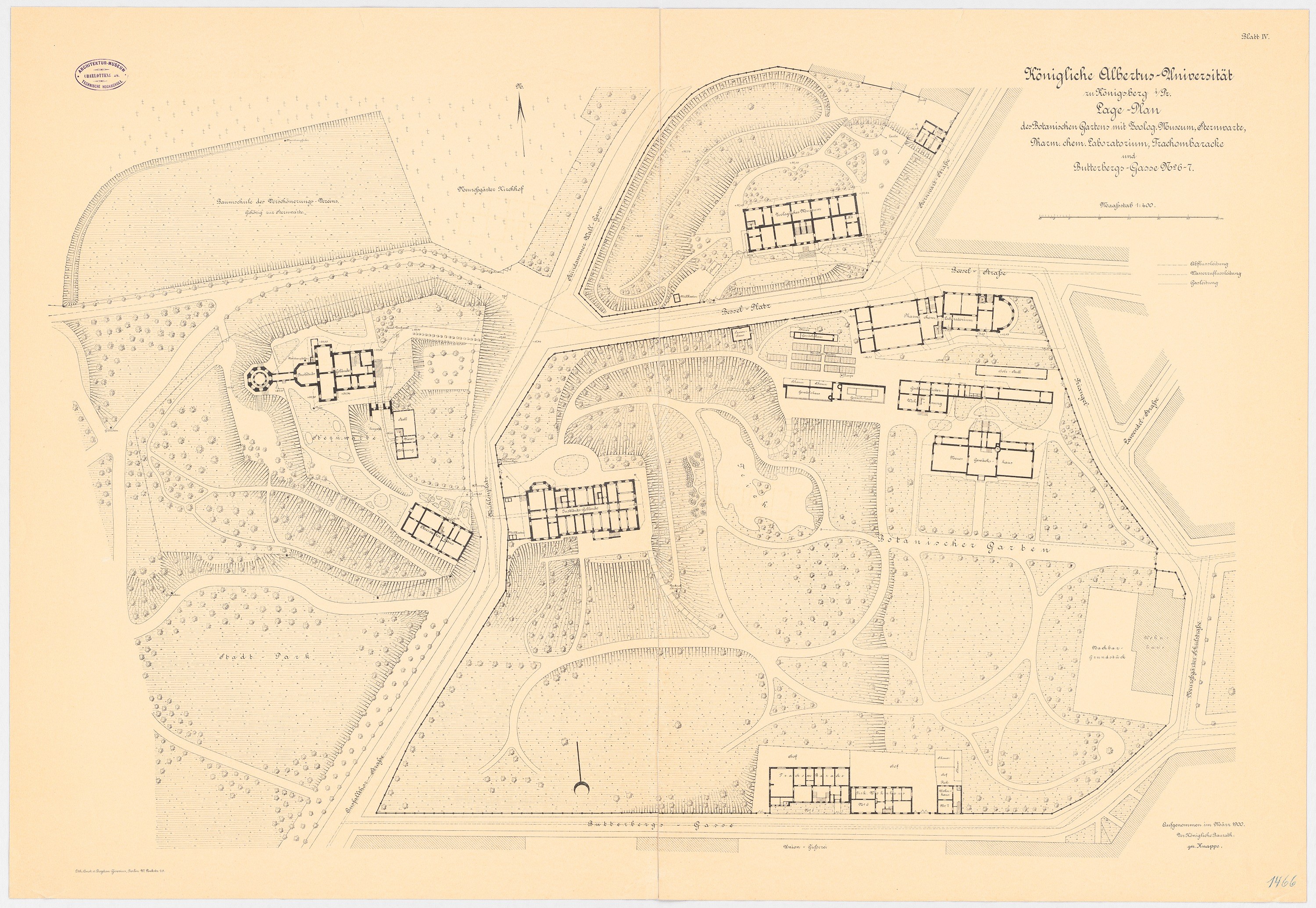 Alte Karte von München, Deutschland, auf Papier gedruckt mit zusätzlichem Text.