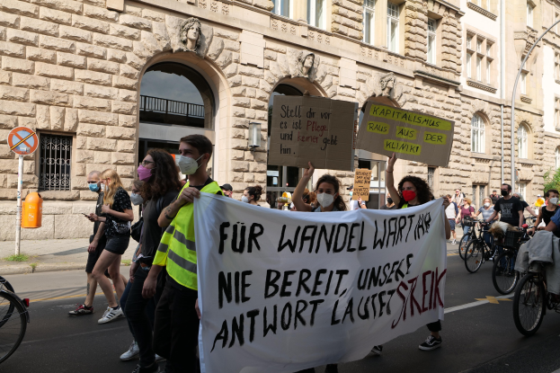 Protest auf Ku'damm für den Erhalt der RAW-Gelände